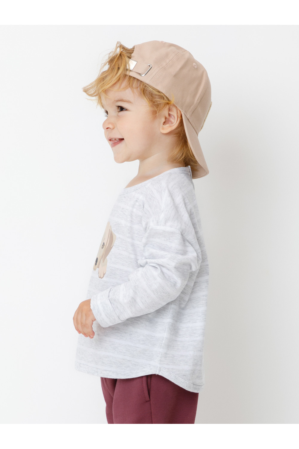 Crоckid Лонгслив КР 302908 св.серый меланж,полоска к630 Crоckid