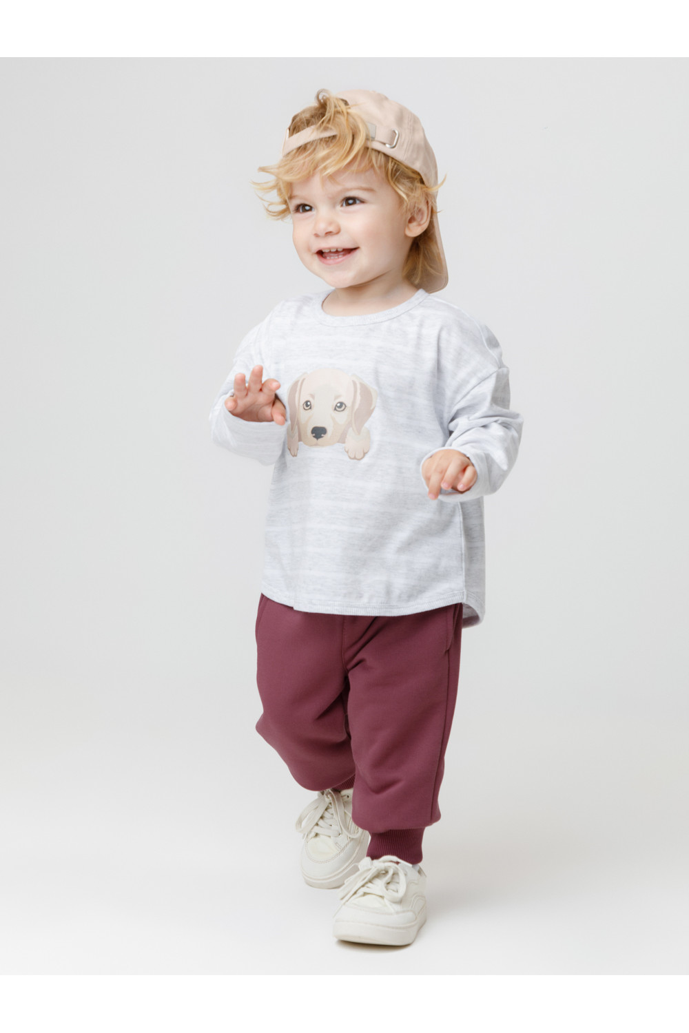 Crоckid Лонгслив КР 302908 св.серый меланж,полоска к630 Crоckid