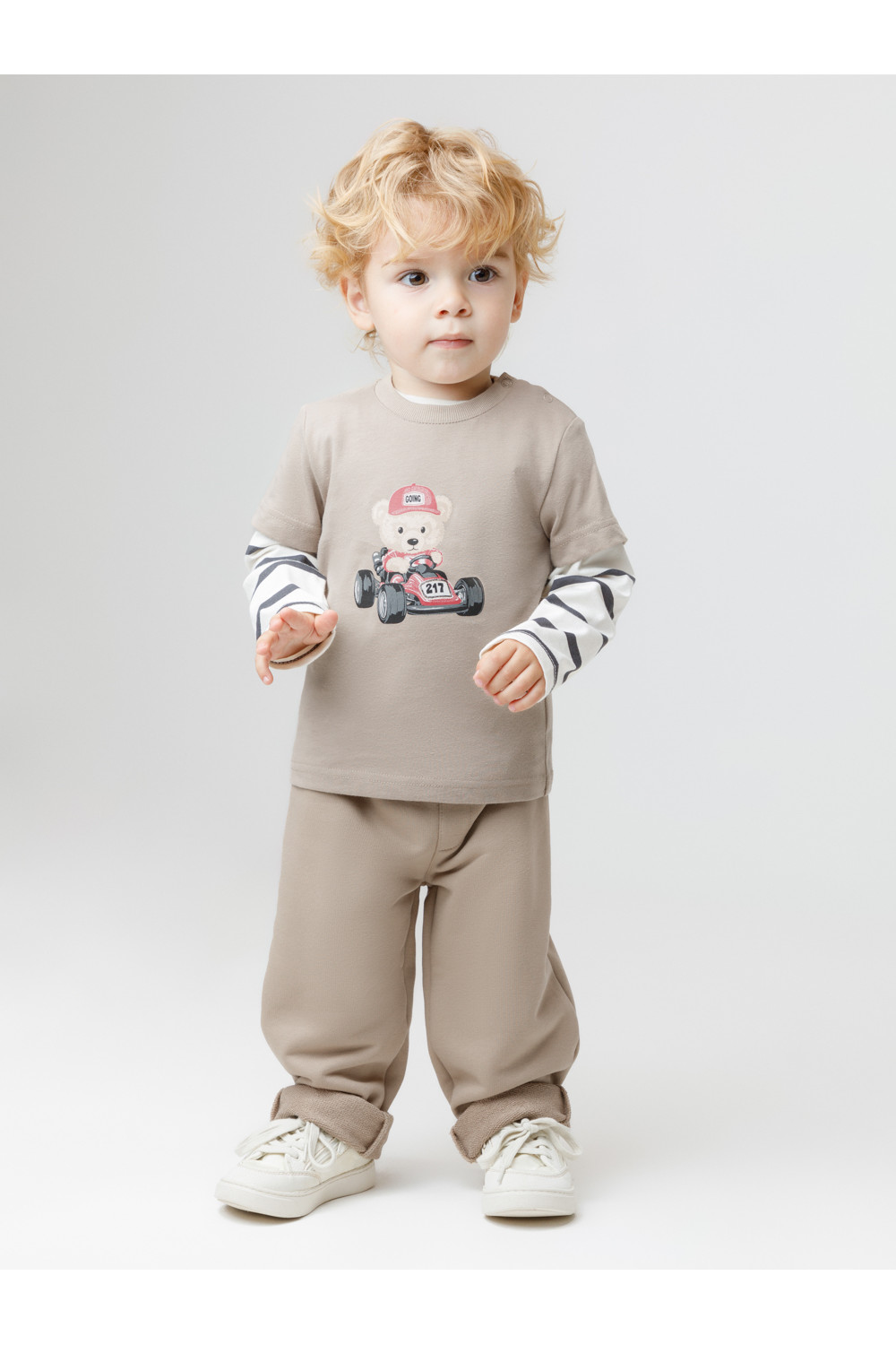 Crockid Брюки КР 400826 темно-бежевый 1104 к636 Crockid