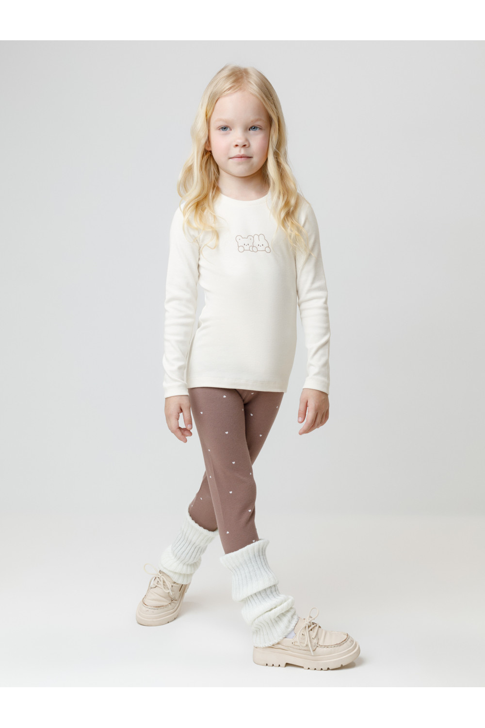 Crockid Лонгслив КР 302267 молочный 1005 к662 Crockid