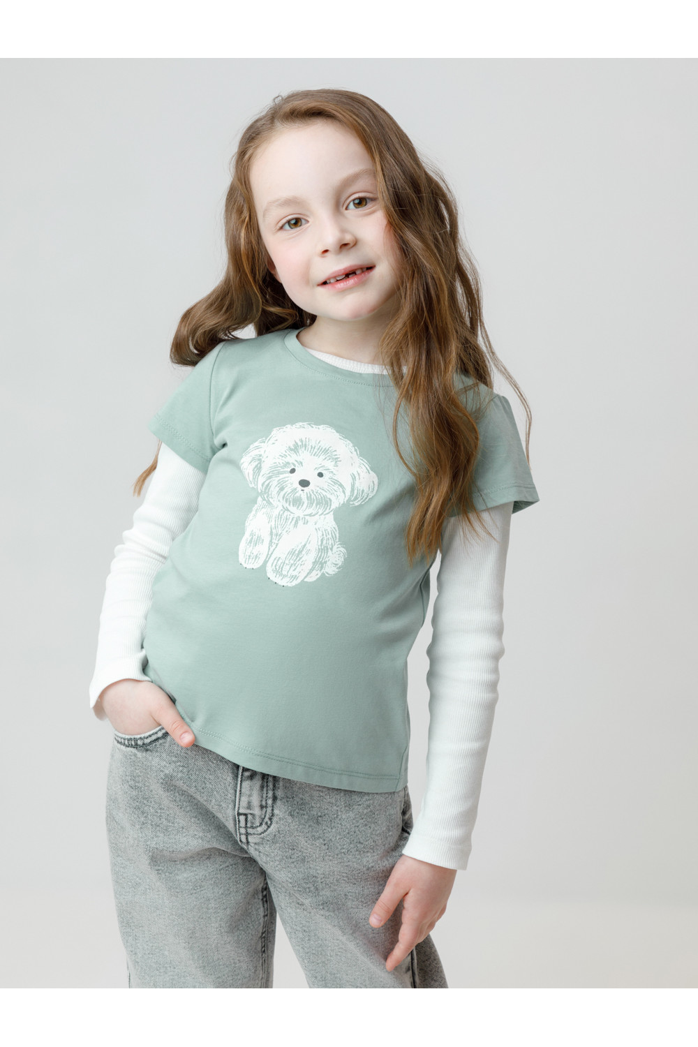 Crockid Фуфайка КР 302822 голубой прибой к635 Crockid