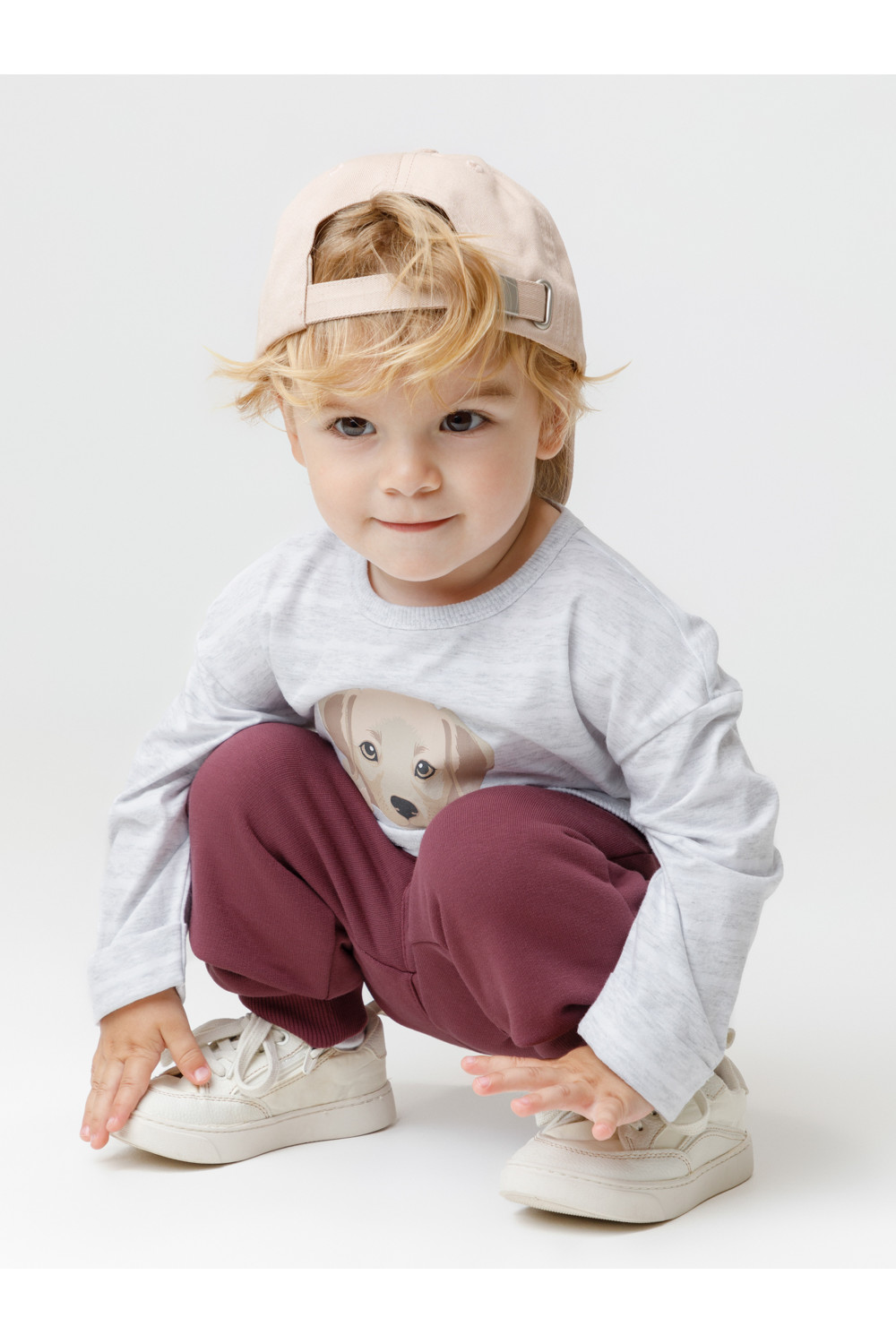 Crockid Лонгслив КР 302908 св.серый меланж,полоска к630 Crockid