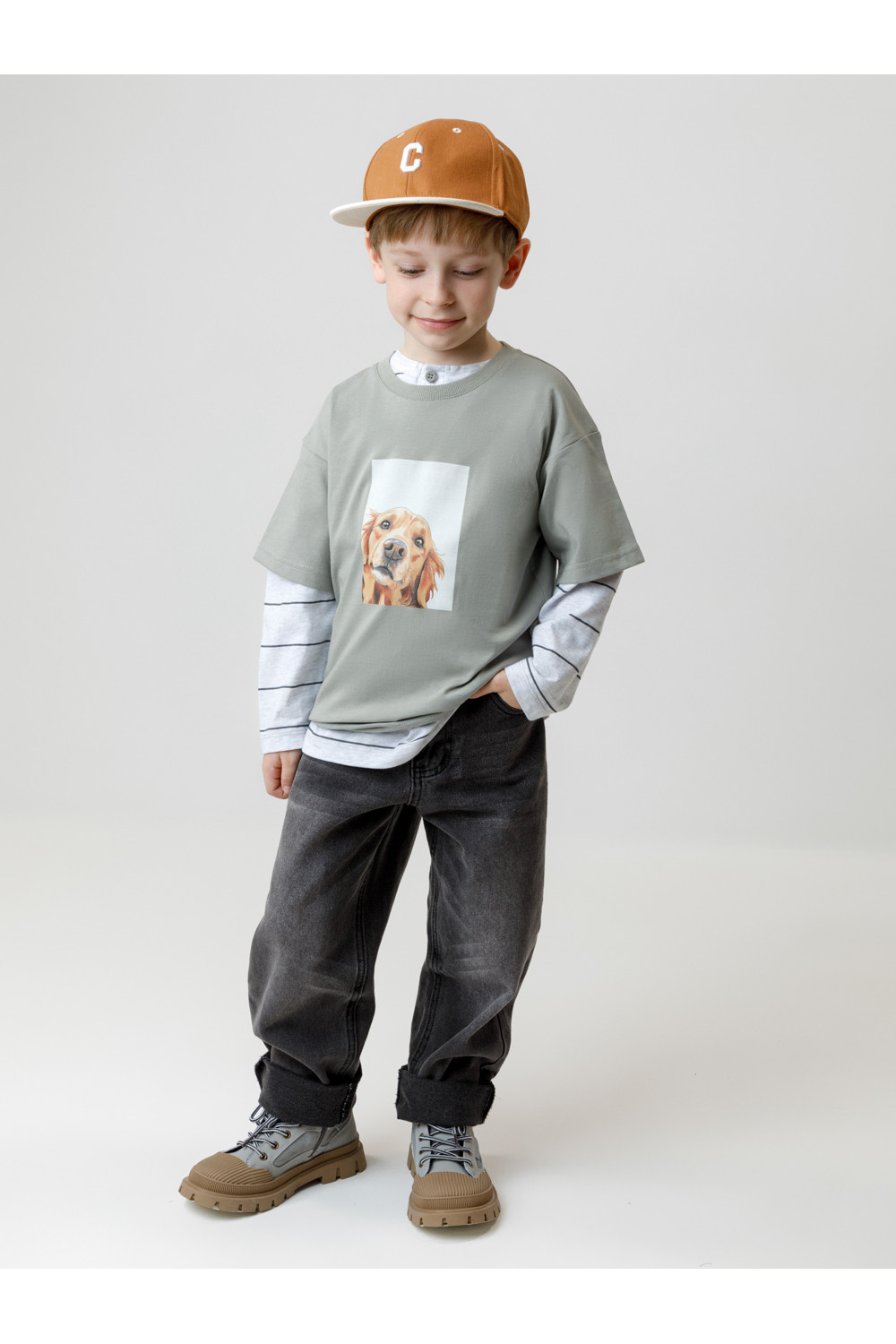Crockid Фуфайка КР 302915 оливковый 0209 к642 Crockid