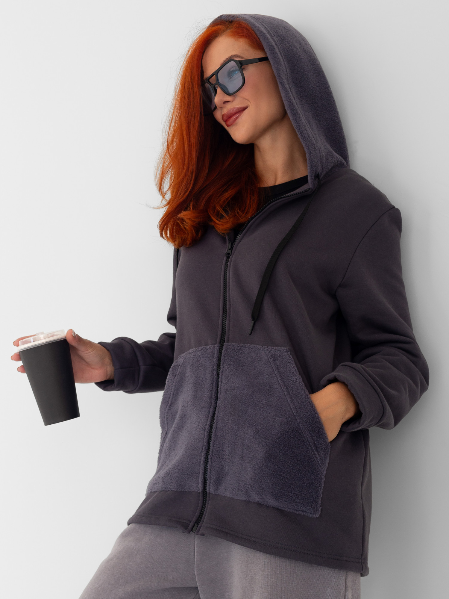 Толстовка женская футер начес 3-х нитка