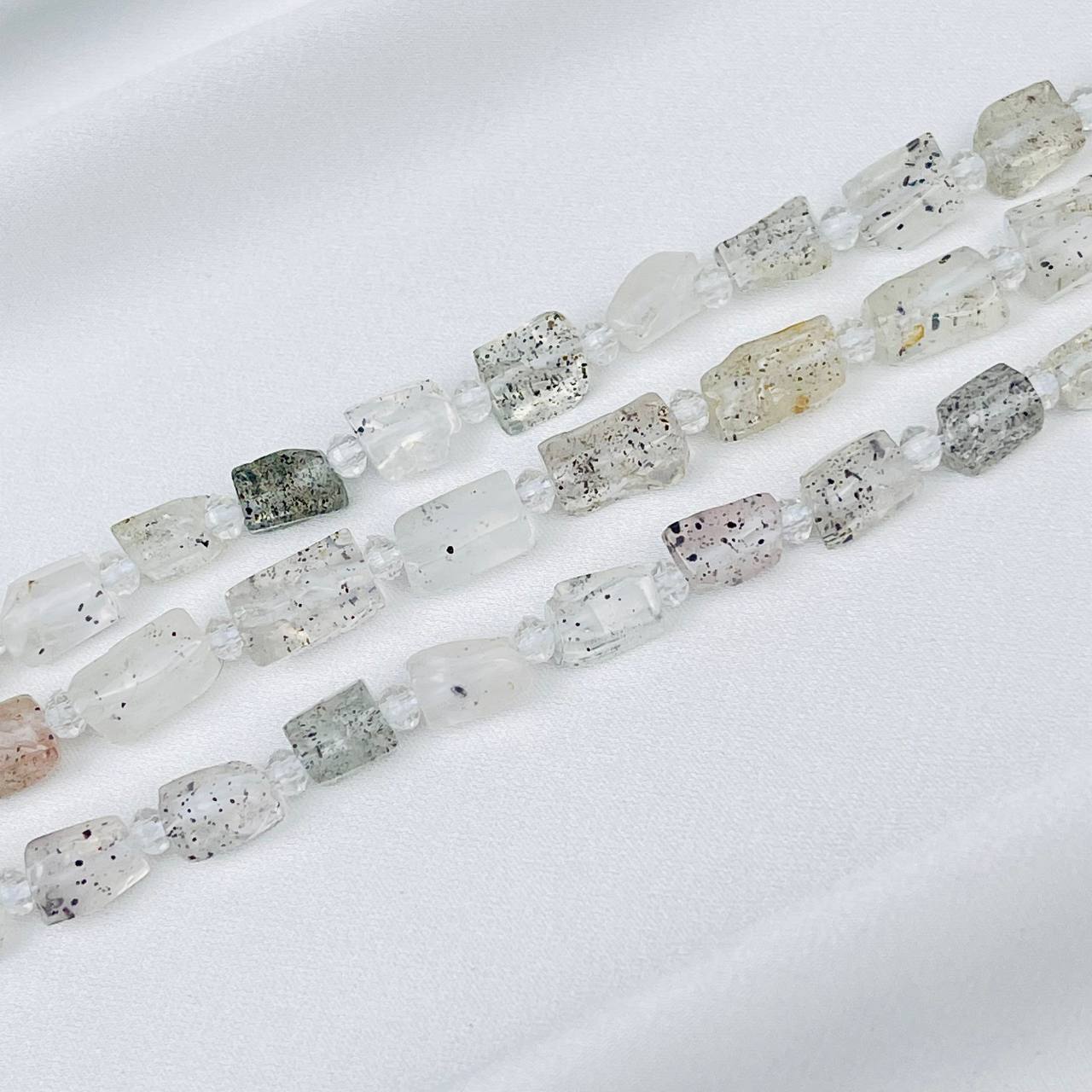 Радуга Самоцветов Бусины для украшений из Херкимерского кварца