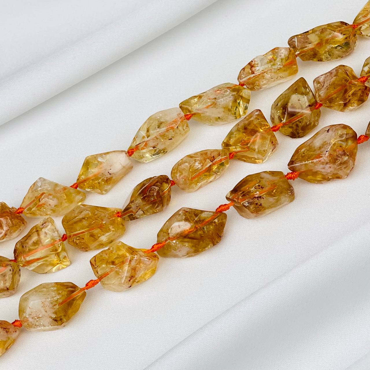 Радуга Самоцветов Бусины для украшений из Цитрина
