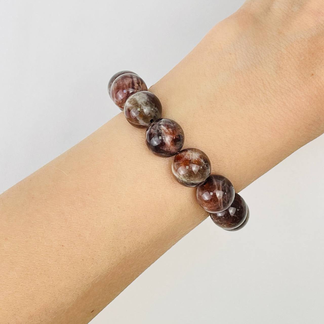 Радуга Самоцветов Браслет из Гелиолита (Солнечный камень)