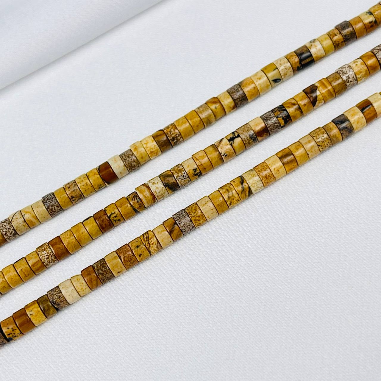 Радуга Самоцветов Бусины для украшений из песочной Яшмы