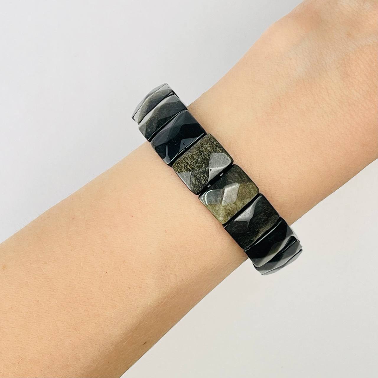 Радуга Самоцветов Браслет из золотистого Обсидиана