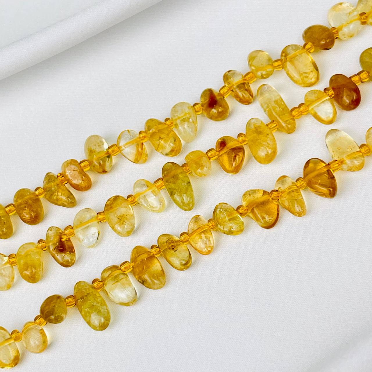 Радуга Самоцветов Бусины для украшений из Цитрина