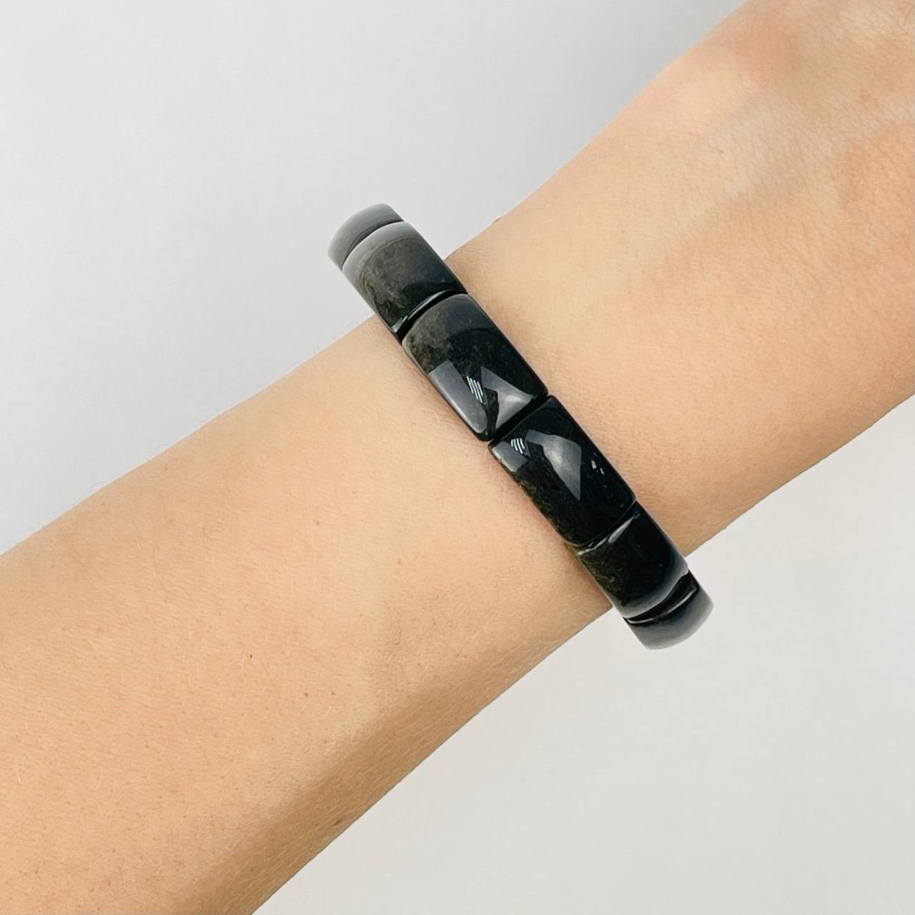 Радуга Самоцветов Браслет из золотистого Обсидиана