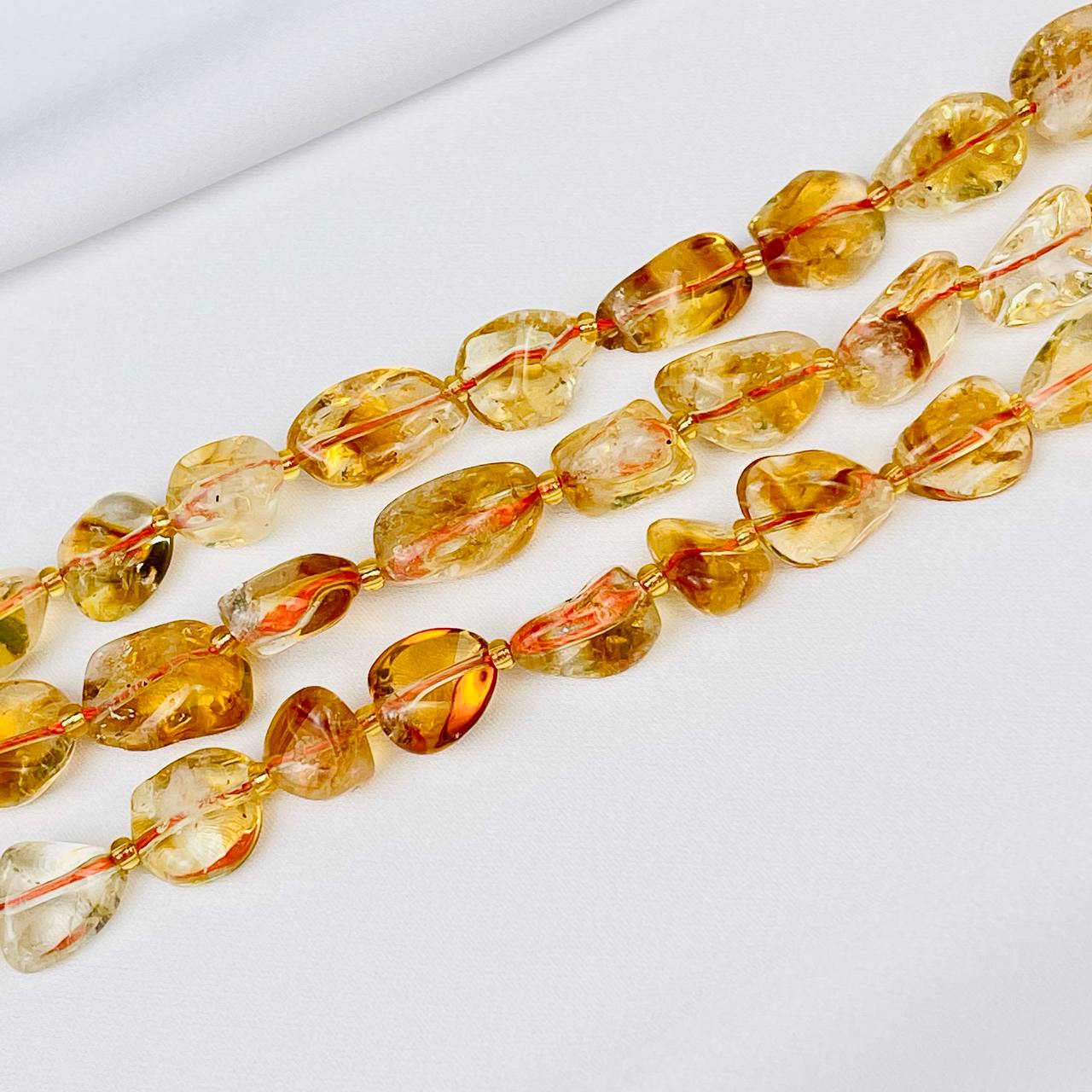 Радуга Самоцветов Бусины для украшений из Цитрина