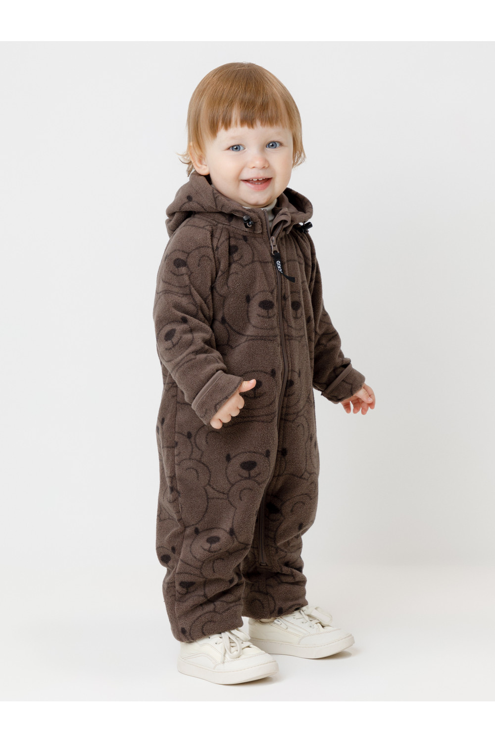 Crockid Комбинезон ФЛ 60009/н/5 ГР коричневый, любопытные мишки Crockid