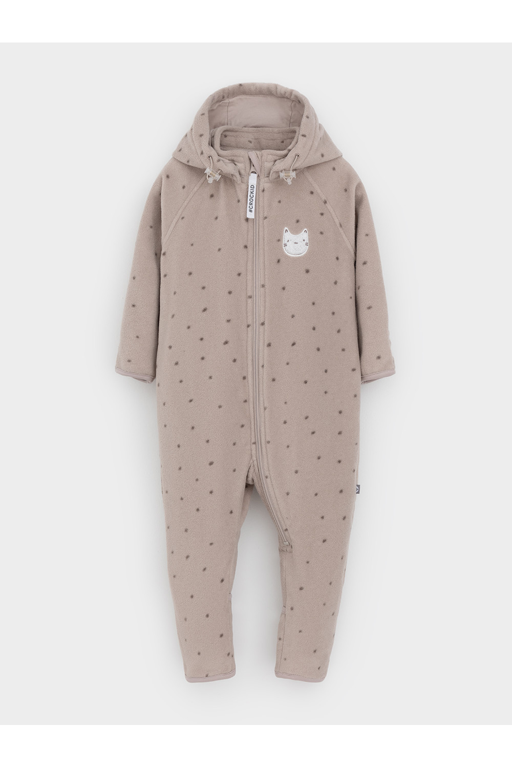 Crockid Комбинезон ФЛ 60009/н/3 ГР серебристо-серый, пятнышки Crockid