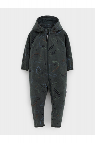 Crockid Комбинезон ФЛ 60009/н/6 ГР темно-зеленый, рисунки динозавров Crockid