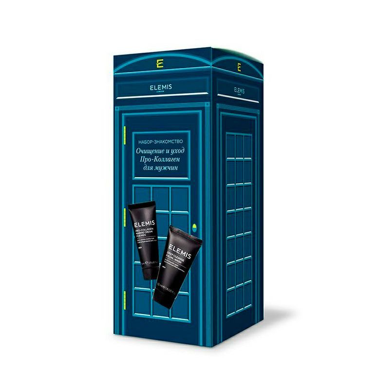 Elemis Pro-Collagen Men Mini Duo Набор-знакомство «Очищение и Уход Про-Коллаген для мужчин», 1 шт.