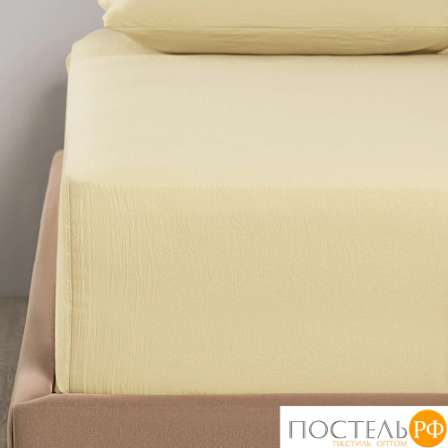 SleepiX ЮКО беж. Простыня на резинке 160х200+25, 1пр., модал/бамбук