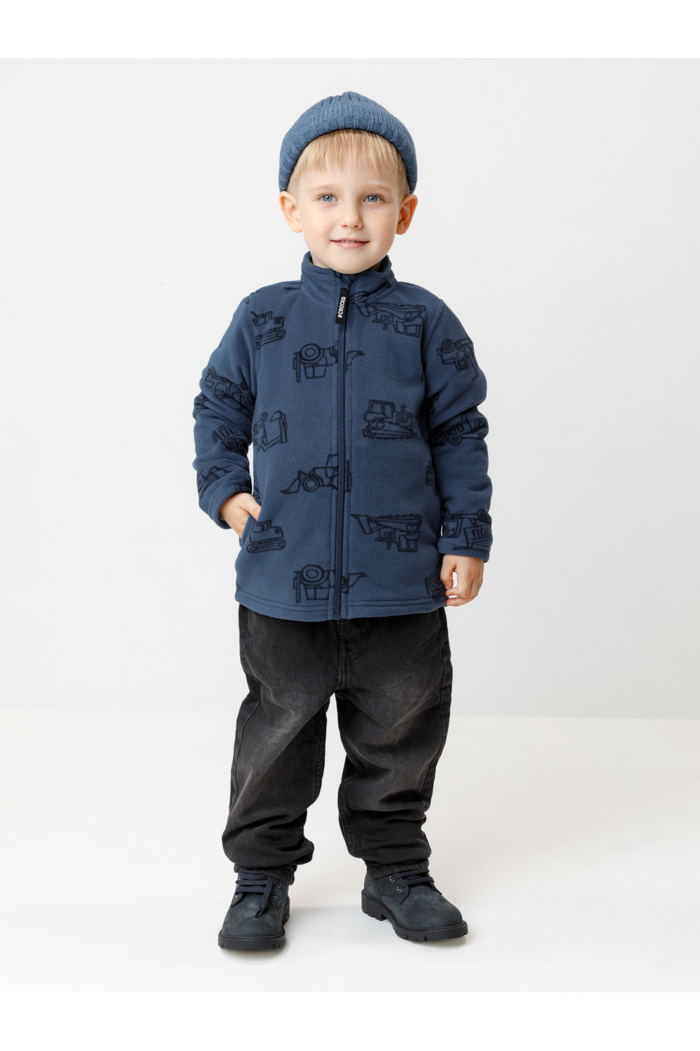 Crockid Куртка ФЛ 34025/н/47 ГР синий, дорожная техника Crockid