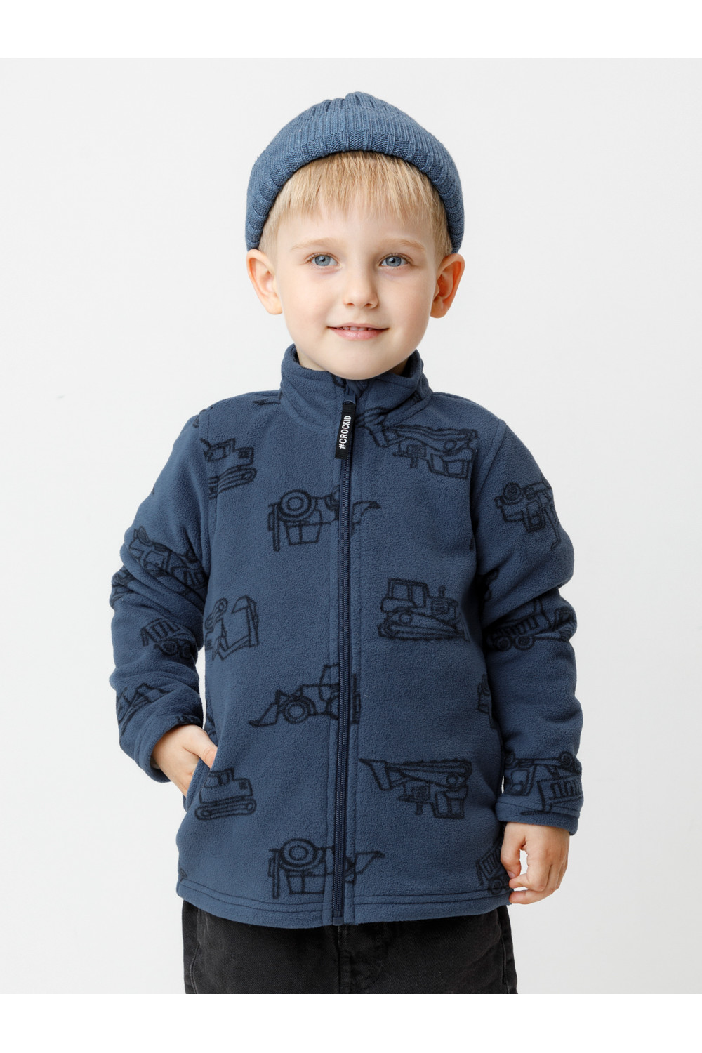 Crockid Куртка ФЛ 34025-1/н/47 ГР синий, дорожная техника Crockid
