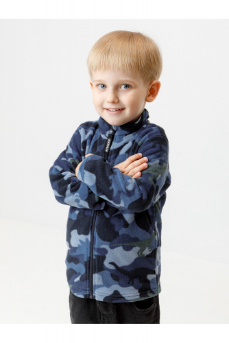 Crockid Куртка ФЛ 34025/н/48 ГР синий, динозавры Crockid