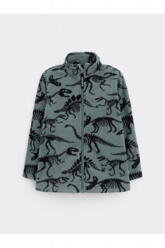 Crockid Куртка ФЛ 34025/н/49 ГР хаки, скелеты динозавров Crockid