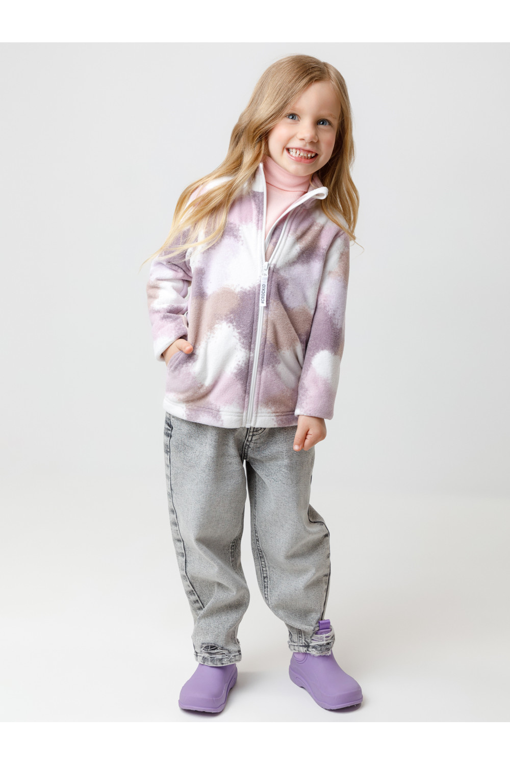 Crockid Куртка ФЛ 34025/н/42 ГР розовый спрей Crockid