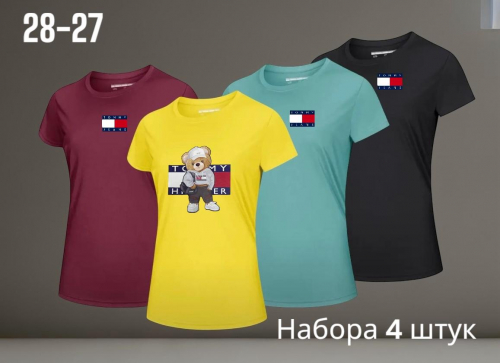 Футболка женская 4шт (без выбора цвета), код 50323287