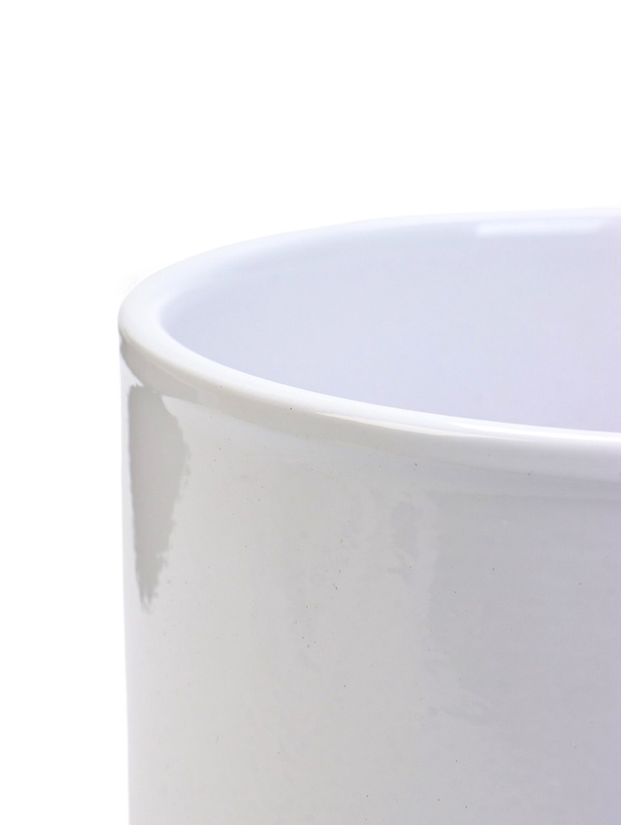 УЦЕНКА Горшок для цветов «Афродита», керамический, 1.7 л, белый