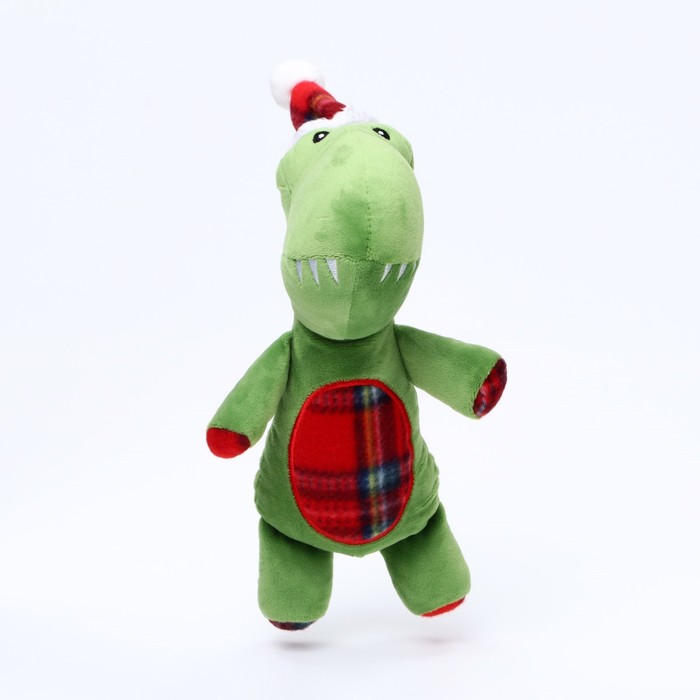 Игрушка мягкая для собак «Дино» с пищалкой, 35×16 см