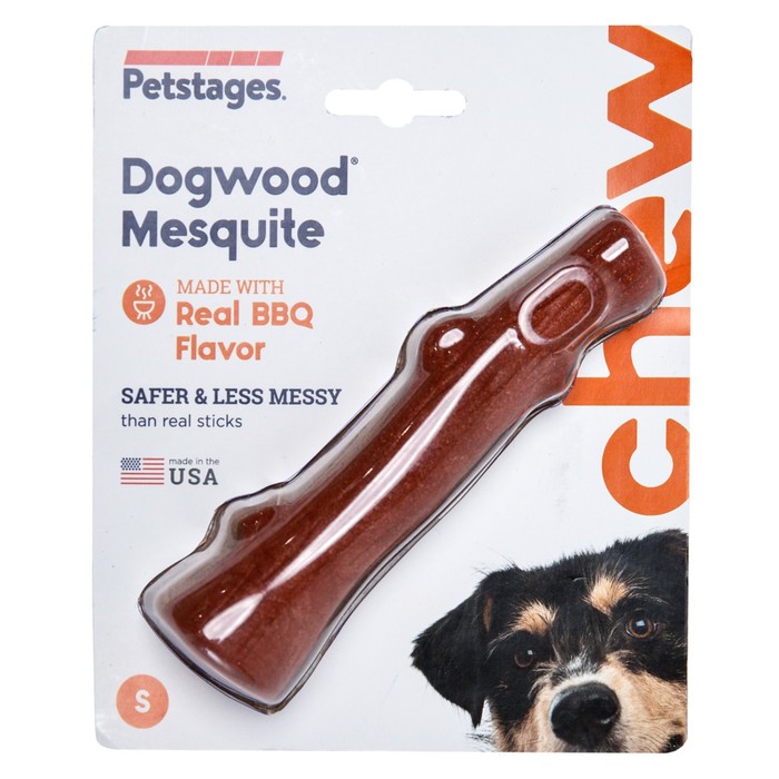 Игрушка Petstages Mesquite Dogwood для собак, маленькая, с ароматом барбекю, 14 см