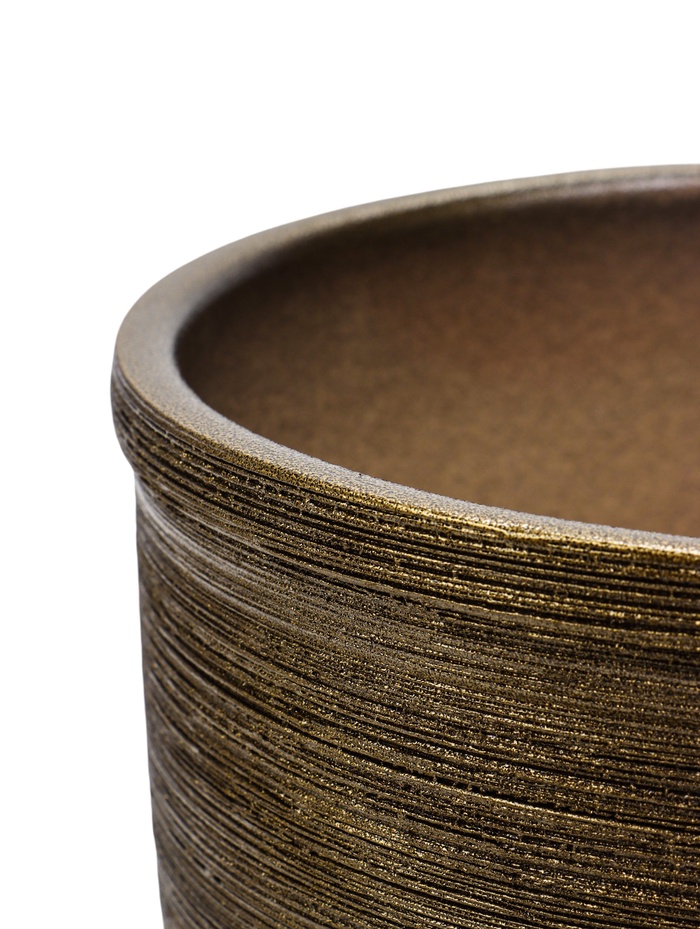 УЦЕНКА Горшок для цветов «Черное золото», 5 л, керамика, коричневый