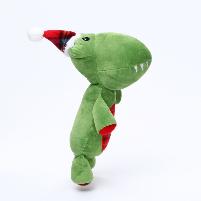 Игрушка мягкая для собак «Дино» с пищалкой, 35×16 см