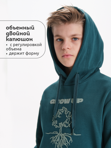 Ст.цена 1673р. Толстовка для мальчиков Изумрудный(14) BFNK3370/1