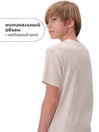 Ст.цена 649р. Футболка для мальчиков Молочный(28) BFT3371
