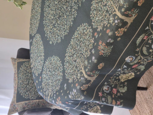 Древо бирюза Скатерть круг д160 см 2519001 б/л New