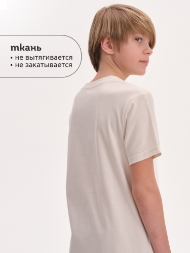 Ст.цена 649р. Футболка для мальчиков Молочный(28) BFT3371