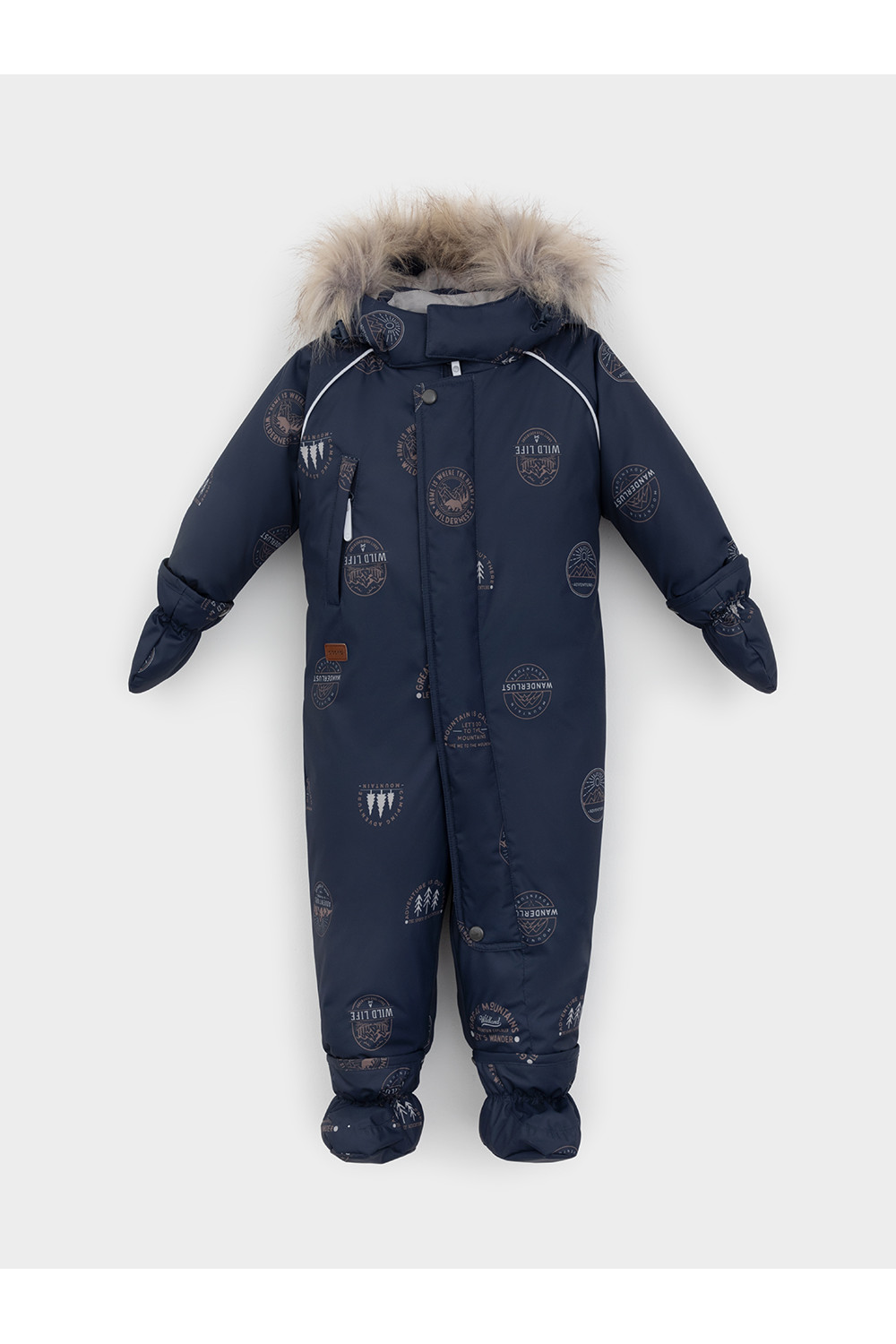 Crockid Комбинезон ВК 60116/н/18 Ал глубокий синий, горы и путешествия Crockid