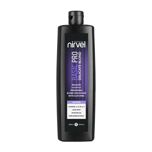 NIRVEL Шампунь деликатный для сохранения цвета блонд / Delicate shampoo preserving blond hair color Basic PRO 1000 мл
