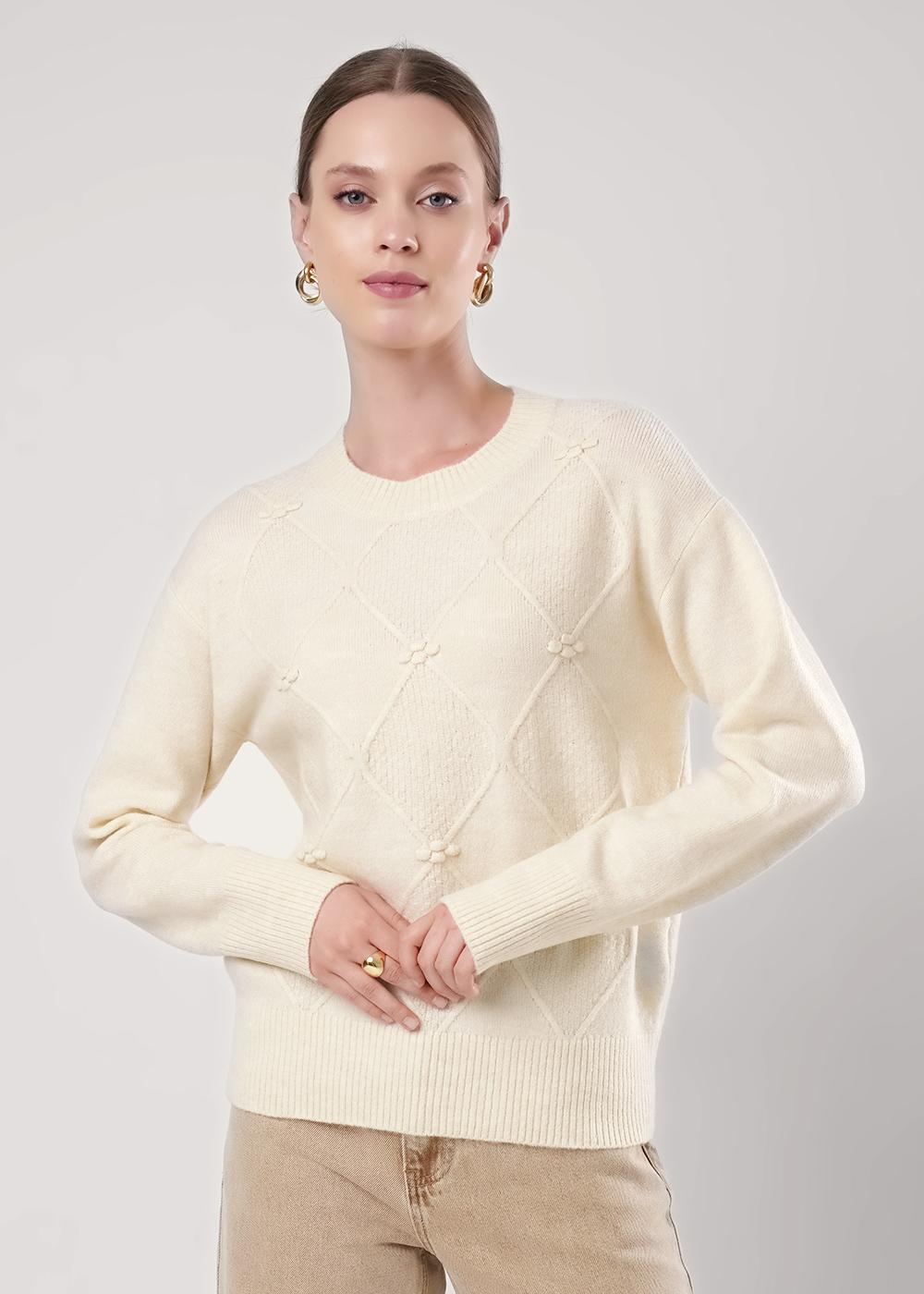 Ст.цена 1600р CLE 154555/185апэ Джемпер женский 154555/185апэ св.бежевый