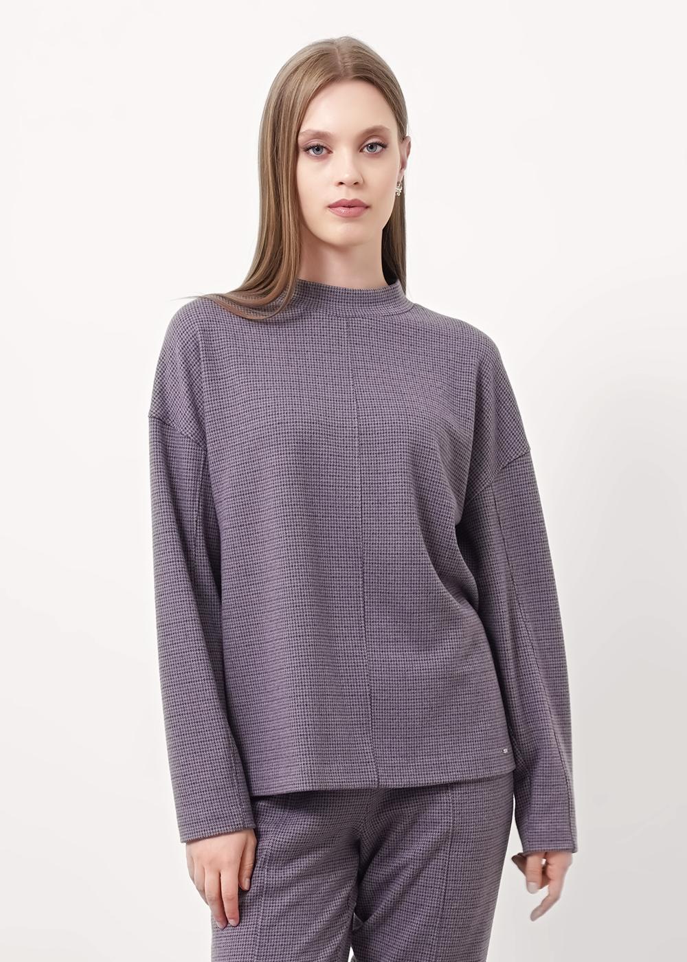 Ст.цена 1350р CLE 157006/186ввэ Джемпер женский 157006/186ввэ серый/чёрный