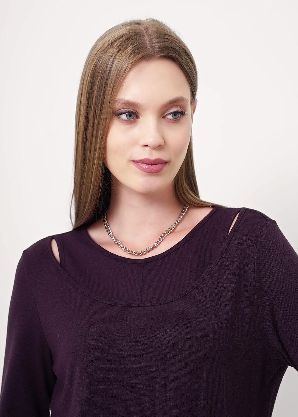 Ст.цена 995р CLE 156999/186вл Джемпер женский 156999/186вл т.фиолетовый