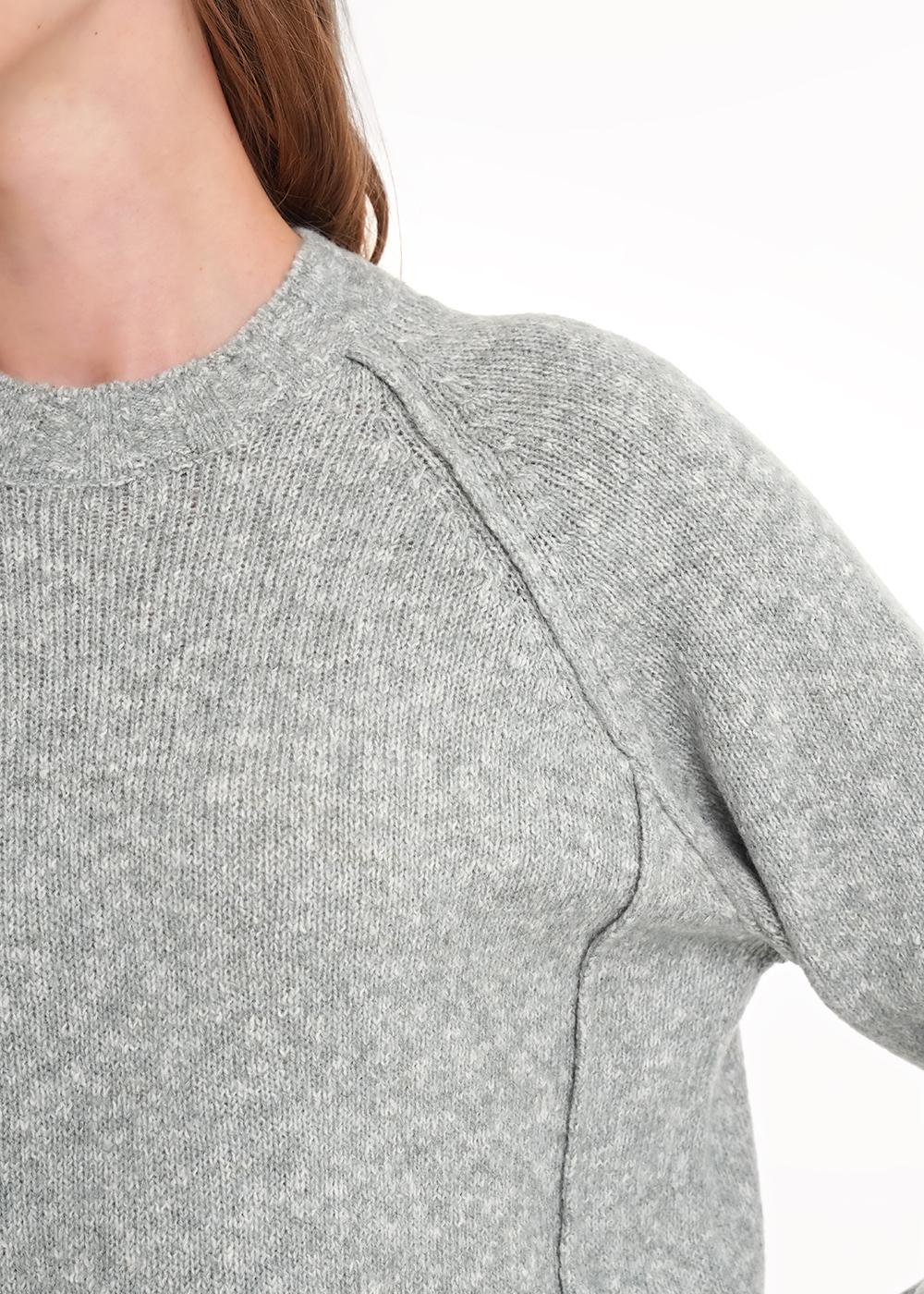 Ст.цена 1100р CLE 154485/188апх Джемпер женский 154485/188апх меланж зелёный