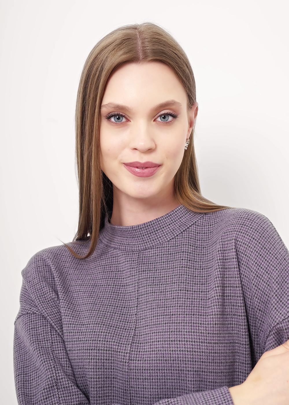 Ст.цена 1350р CLE 157006/186ввэ Джемпер женский 157006/186ввэ серый/чёрный