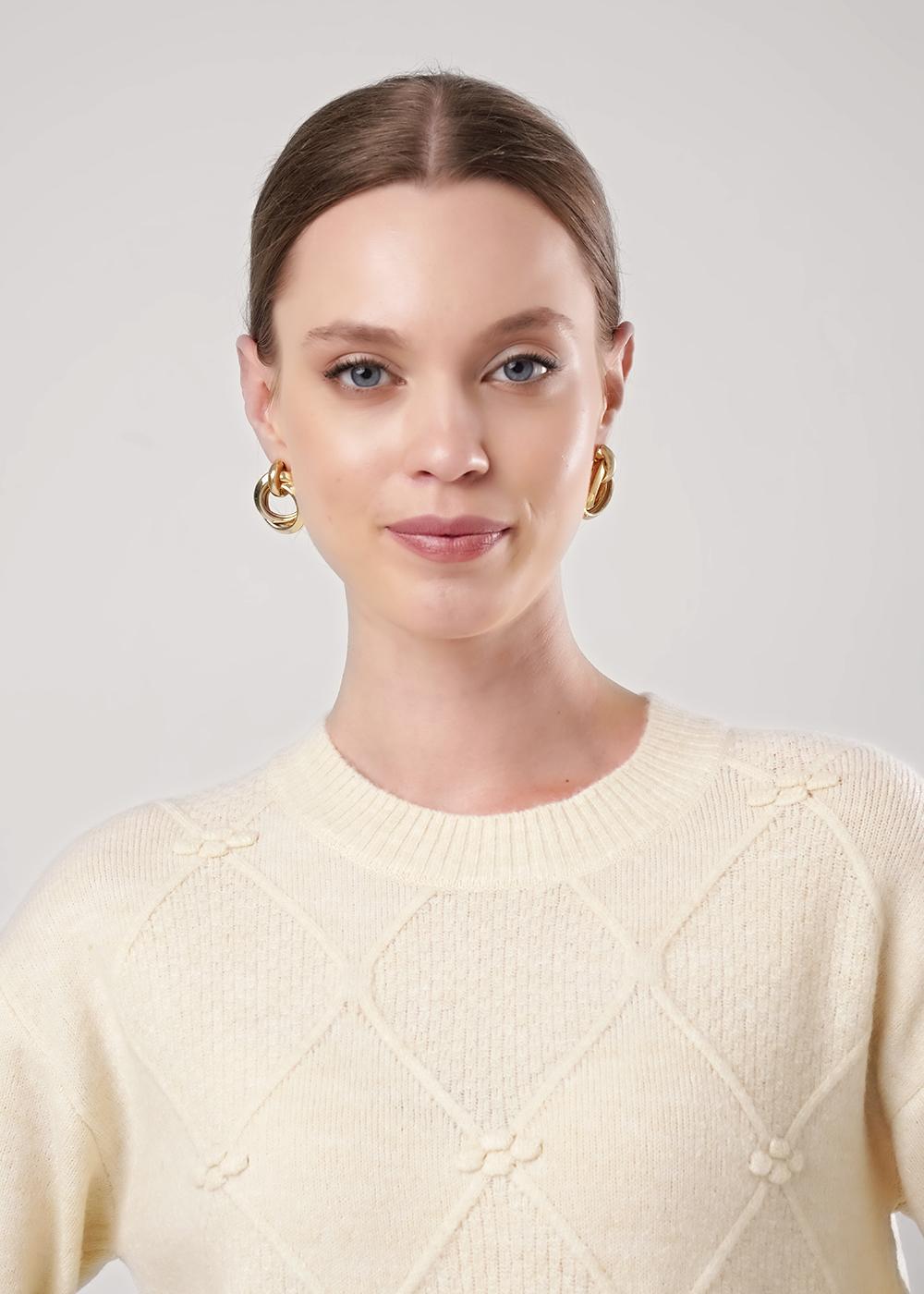 Ст.цена 1600р CLE 154555/185апэ Джемпер женский 154555/185апэ св.бежевый