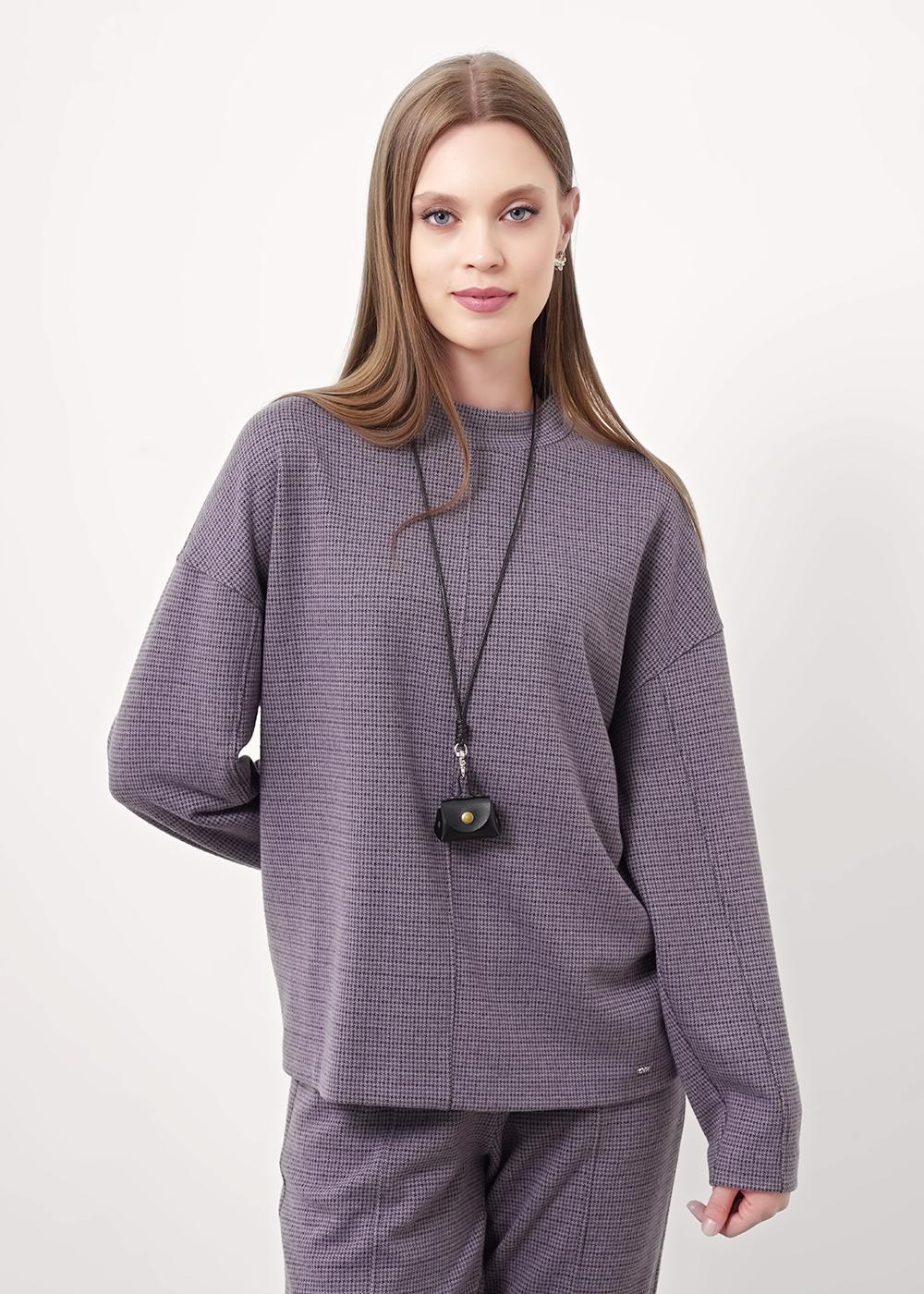 Ст.цена 1350р CLE 157006/186ввэ Джемпер женский 157006/186ввэ серый/чёрный