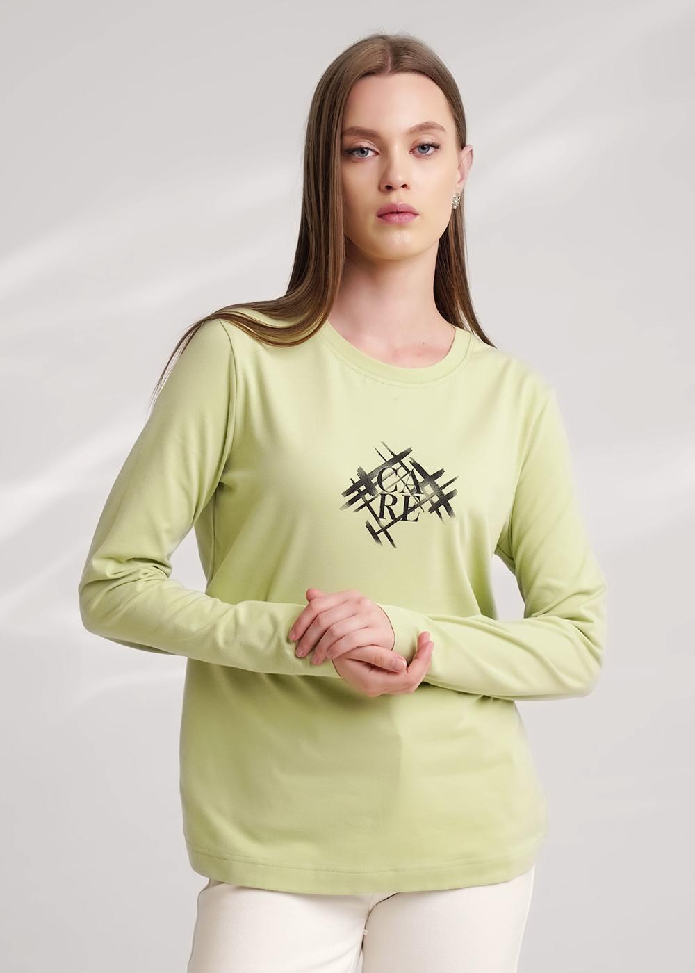 Ст.цена 1020р CLE 156947/183гтк_п Джемпер женский 156947/183гтк_п св.зелёный