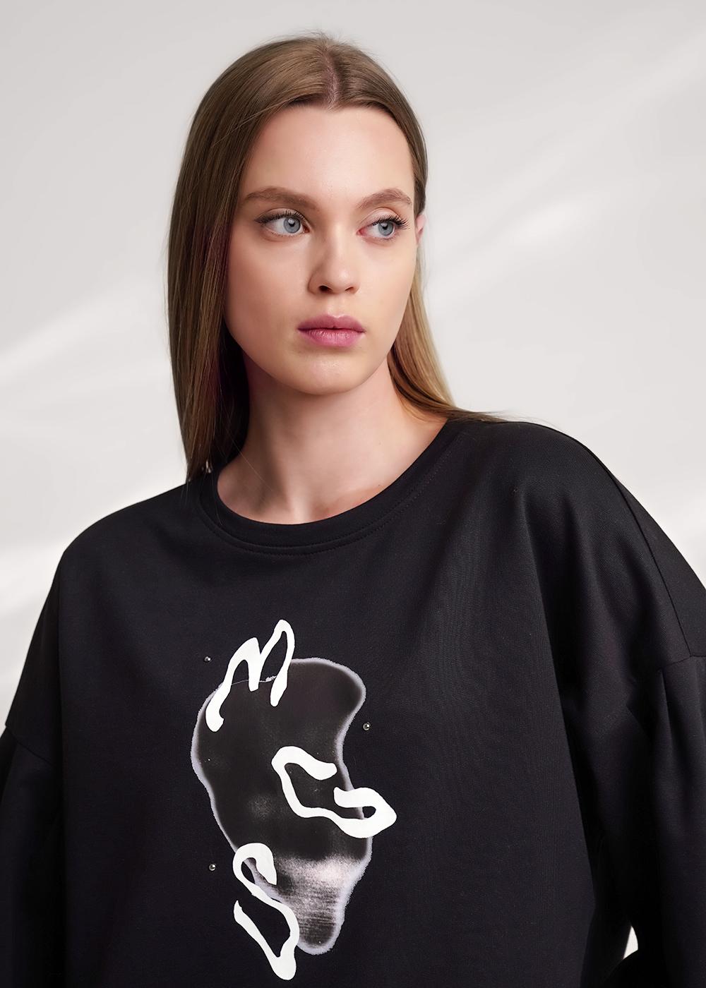 Ст.цена 1560р CLE 156950/183ф_п Джемпер женский 156950/183ф_п т.серый