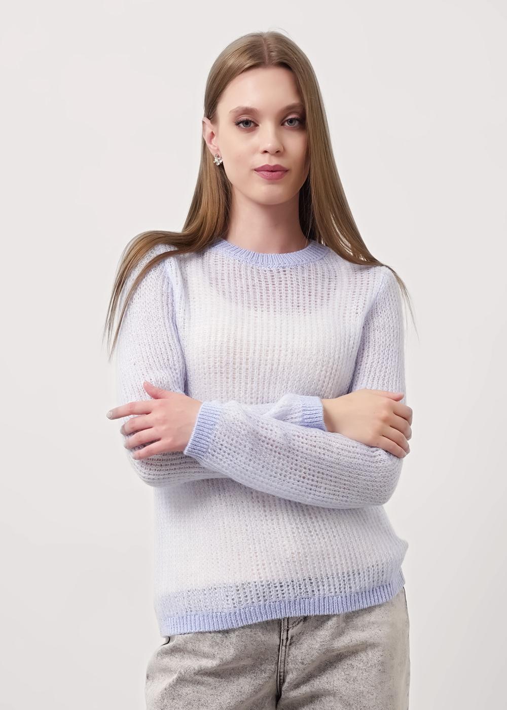 Ст.цена 1090р CLE 154535/186фэш Джемпер женский 154535/186фэш голубой