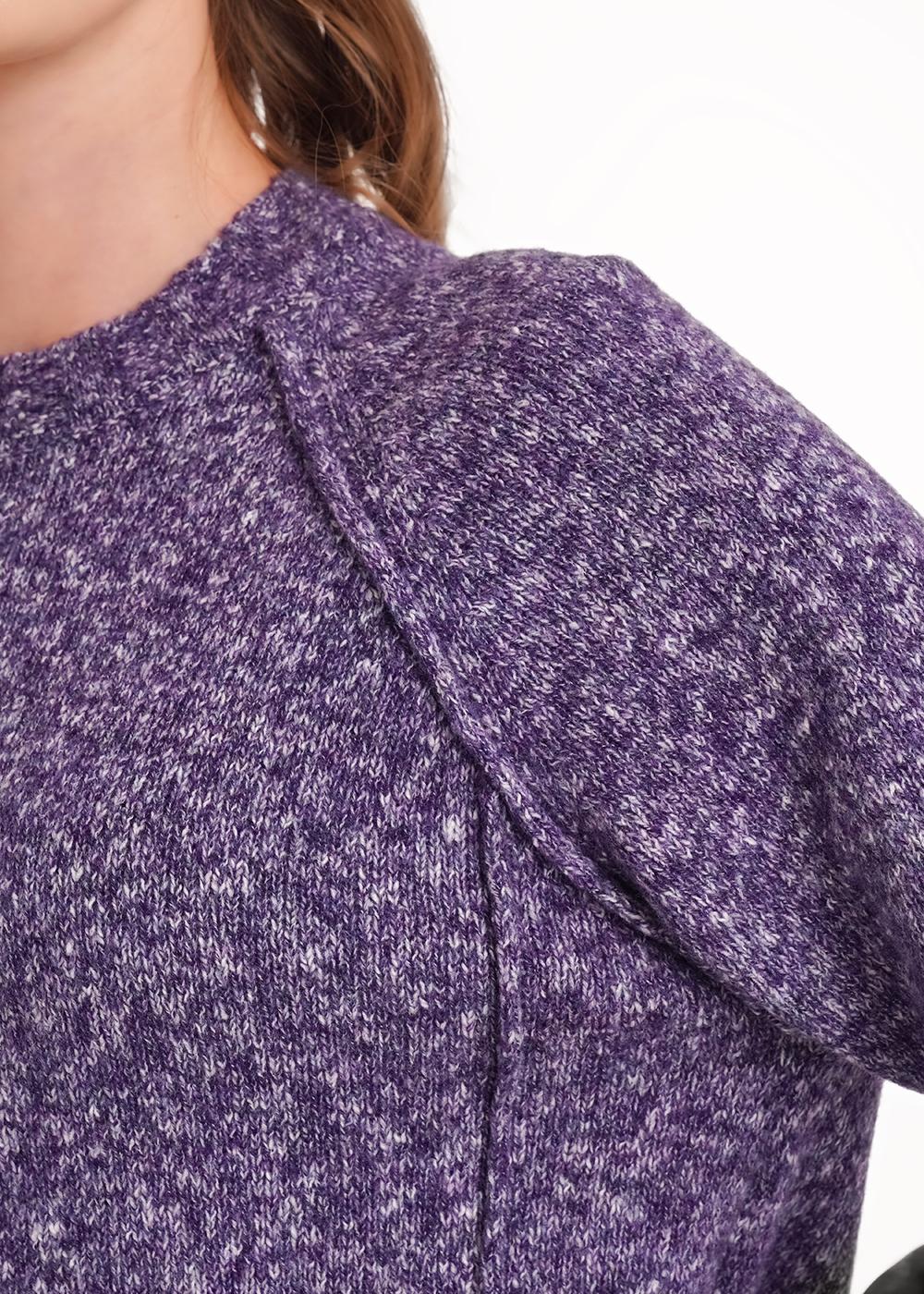 Ст.цена 1100р CLE 154485/188апх Джемпер женский 154485/188апх меланж т.фиолетовый