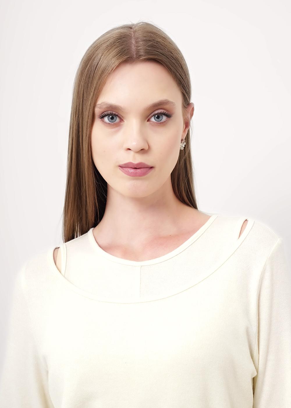 Ст.цена 995р CLE 156999/186вл Джемпер женский 156999/186вл молочный